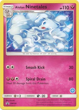 Alolan Ninetales (SM128) (Deck Exclusive #17) [Sun & Moon: Trainer Kit - Alolan Ninetales] | Dragon's Lair Comics and Fantasy Houston TX