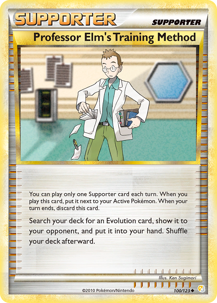 Professor Elm's Training Method (100/123) [HeartGold & SoulSilver: Base Set] | Dragon's Lair Comics and Fantasy Houston TX