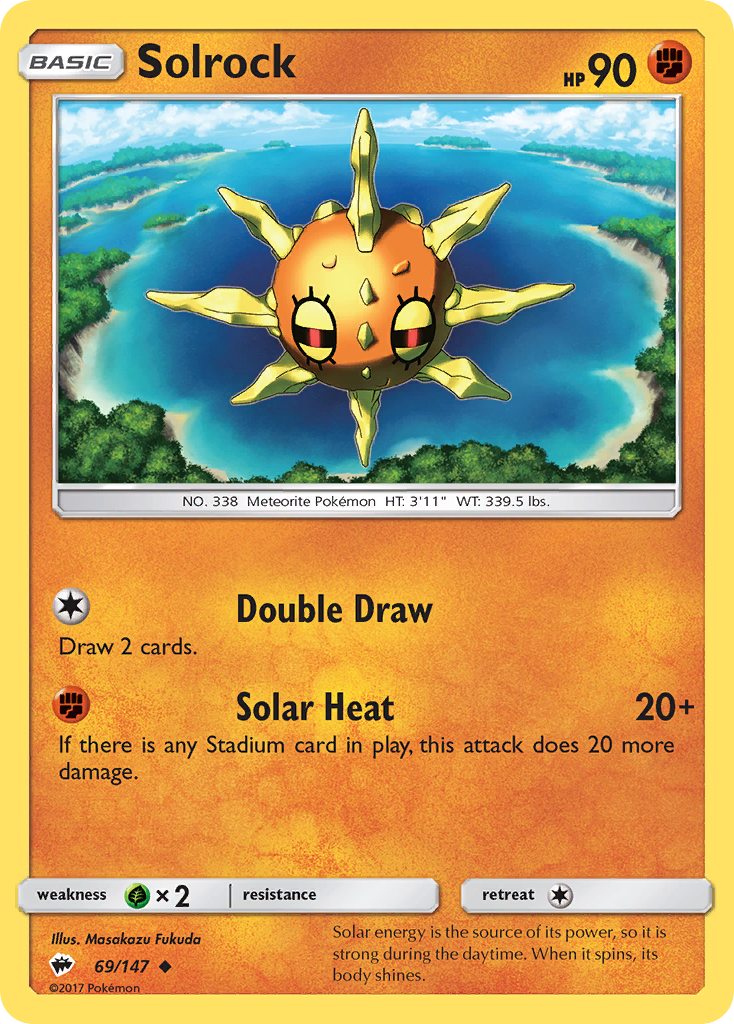 Solrock (69/147) [Sun & Moon: Burning Shadows] | Dragon's Lair Comics and Fantasy Houston TX