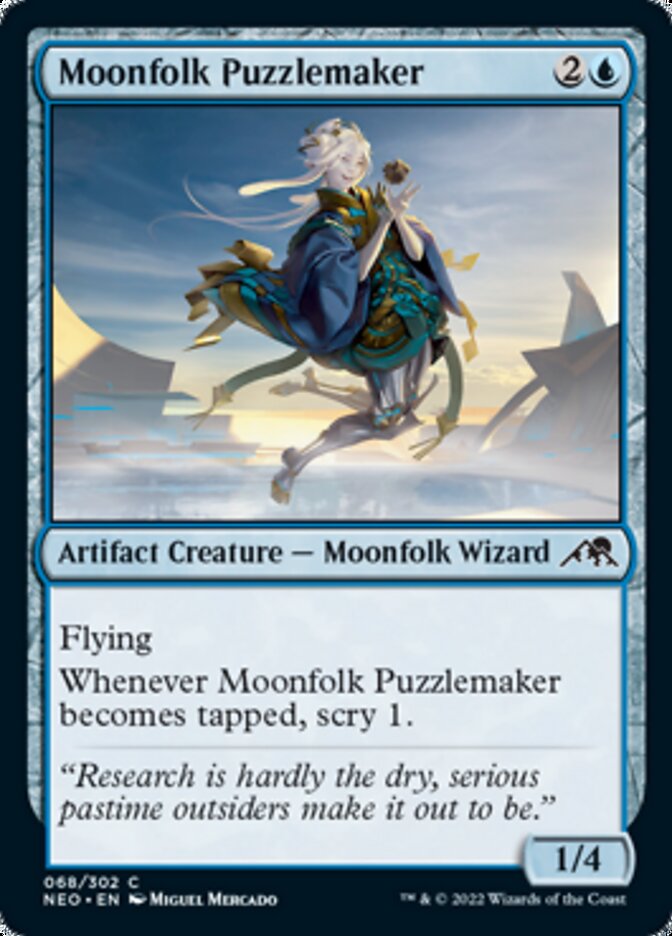 Moonfolk Puzzlemaker [Kamigawa: Neon Dynasty] | Dragon's Lair Comics and Fantasy Houston TX