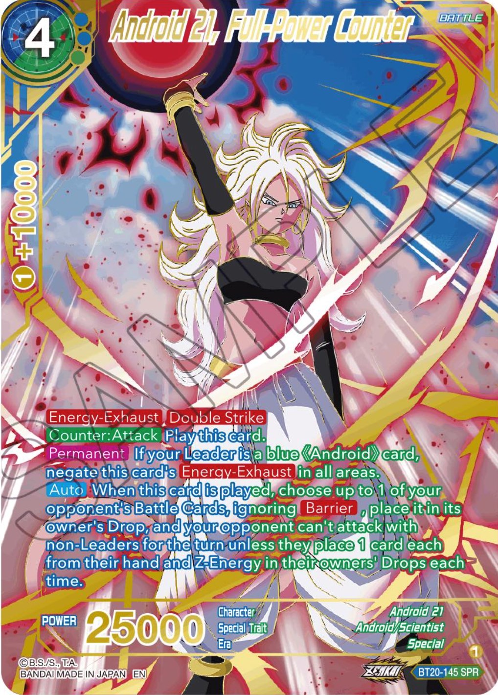 Android 21, Full-Power Counter (SPR) (BT20-145) [Power Absorbed] | Dragon's Lair Comics and Fantasy Houston TX