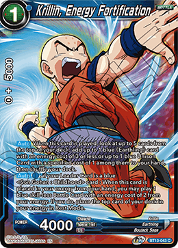 Krillin, Energy Fortification (Common) (BT13-043) [Supreme Rivalry] | Dragon's Lair Comics and Fantasy Houston TX