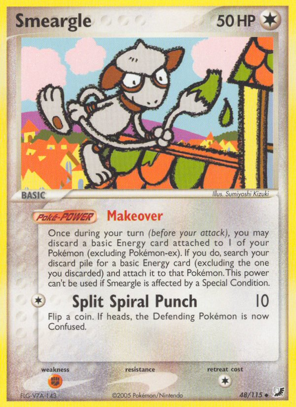 Smeargle (48/115) [EX: Unseen Forces] | Dragon's Lair Comics and Fantasy Houston TX