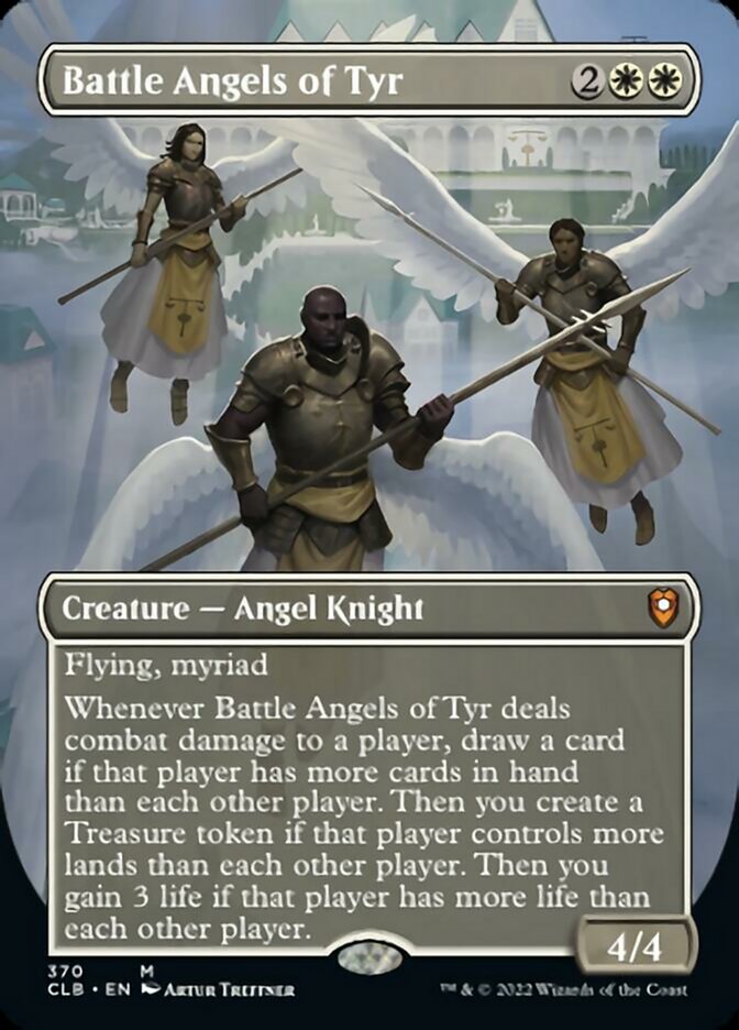 Battle Angels of Tyr (Borderless Alternate Art) [Commander Legends: Battle for Baldur's Gate] | Dragon's Lair Comics and Fantasy Houston TX