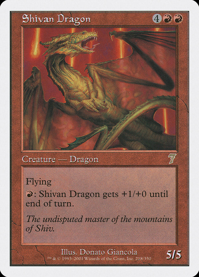 Shivan Dragon [Seventh Edition] | Dragon's Lair Comics and Fantasy Houston TX