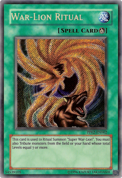 War-Lion Ritual [PP02-EN002] Secret Rare | Dragon's Lair Comics and Fantasy Houston TX