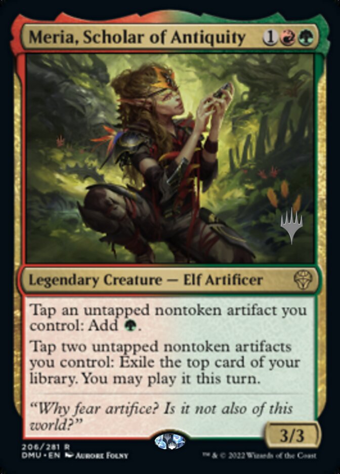 Meria, Scholar of Antiquity (Promo Pack) [Dominaria United Promos] | Dragon's Lair Comics and Fantasy Houston TX