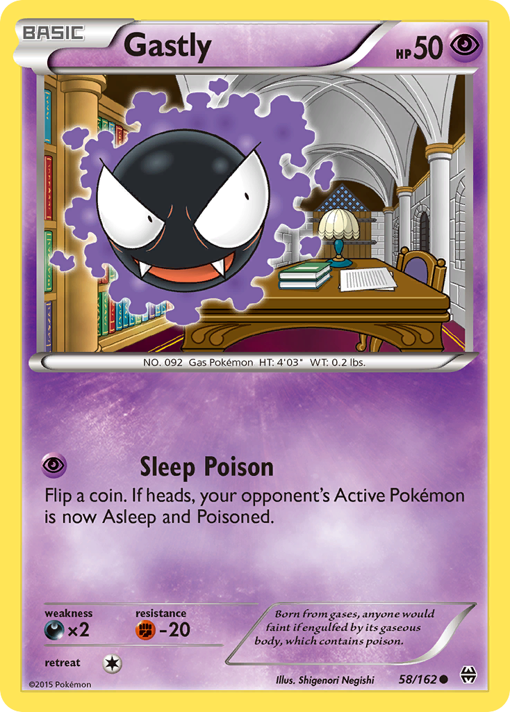 Gastly (58/162) [XY: BREAKthrough] | Dragon's Lair Comics and Fantasy Houston TX