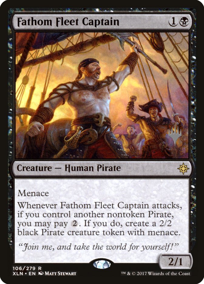 Fathom Fleet Captain (Promo Pack) [Ixalan Promos] | Dragon's Lair Comics and Fantasy Houston TX