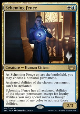 Scheming Fence (Promo Pack) [Streets of New Capenna Promos] | Dragon's Lair Comics and Fantasy Houston TX