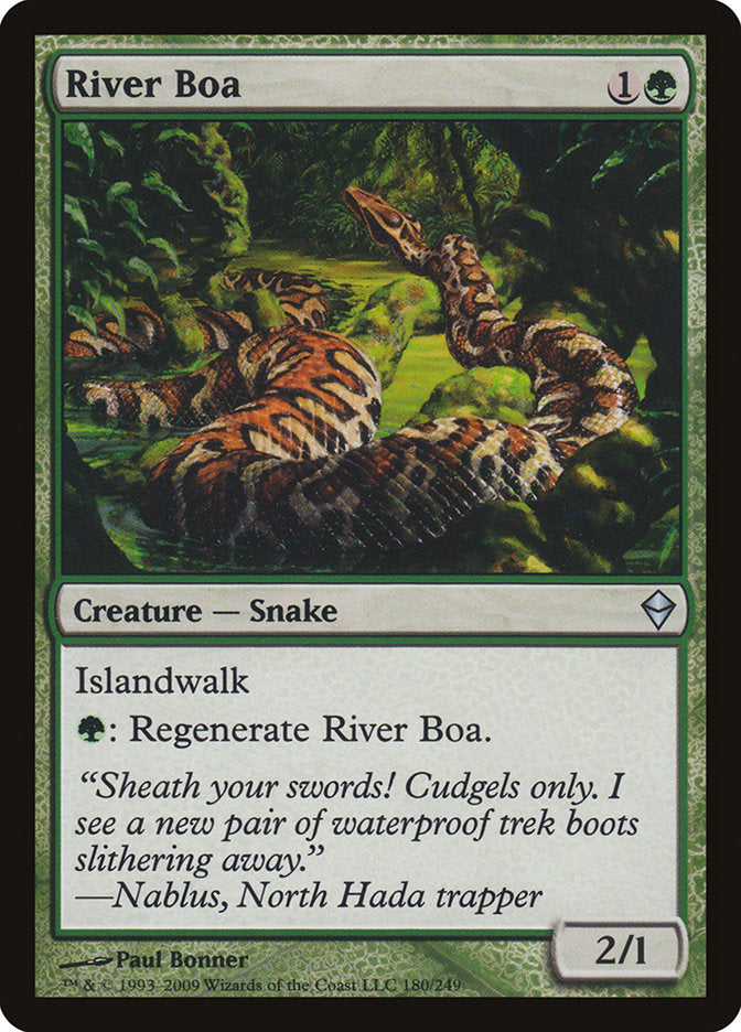 River Boa [Zendikar] | Dragon's Lair Comics and Fantasy Houston TX