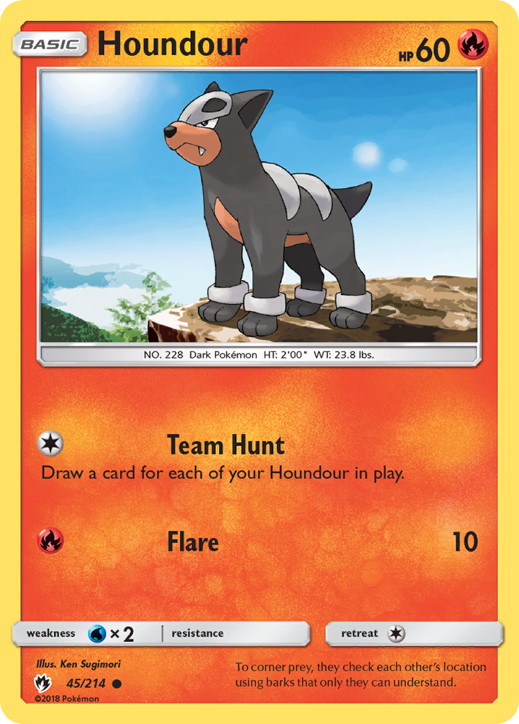 Houndour (45/214) [Sun & Moon: Lost Thunder] | Dragon's Lair Comics and Fantasy Houston TX