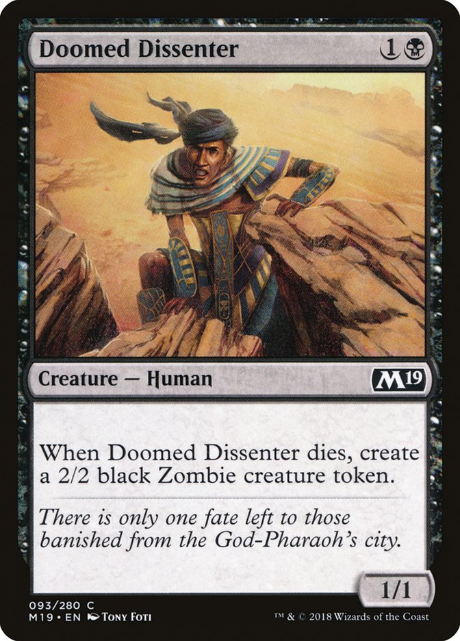 Doomed Dissenter [Core Set 2019] | Dragon's Lair Comics and Fantasy Houston TX