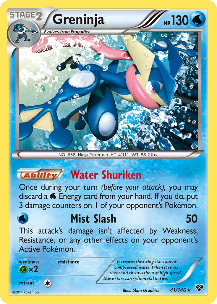 Greninja (41/146) (Cosmos Holo) (Blister Exclusive) [XY: Base Set] | Dragon's Lair Comics and Fantasy Houston TX