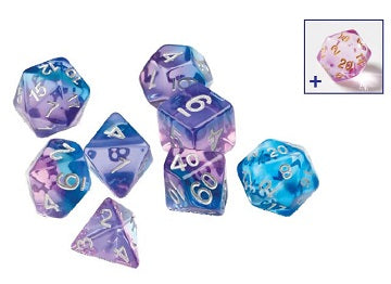 7CT SEMI-TRANSLUCENT POLY DICE SET - VIOLET BETTA | Dragon's Lair Comics and Fantasy Houston TX