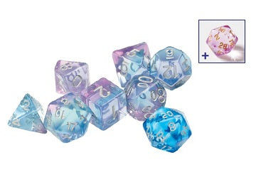 Sirius Dice Semi-Translucent Poly roller Poly 7 Set | Dragon's Lair Comics and Fantasy Houston TX