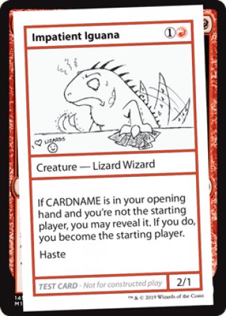 Impatient Iguana (2021 Edition) [Mystery Booster Playtest Cards] | Dragon's Lair Comics and Fantasy Houston TX