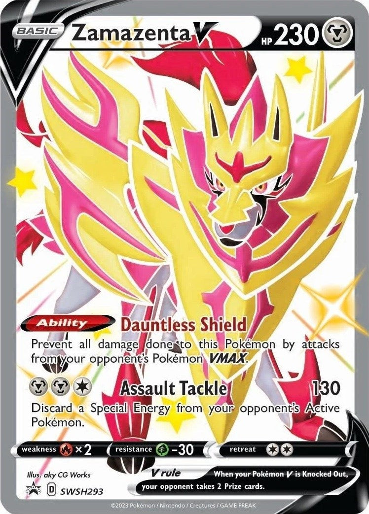 Zamazenta V (SWSH293) [Sword & Shield: Black Star Promos] | Dragon's Lair Comics and Fantasy Houston TX