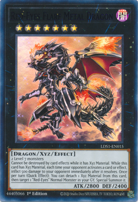 Red-Eyes Flare Metal Dragon (Purple) [LDS1-EN015] Ultra Rare | Dragon's Lair Comics and Fantasy Houston TX