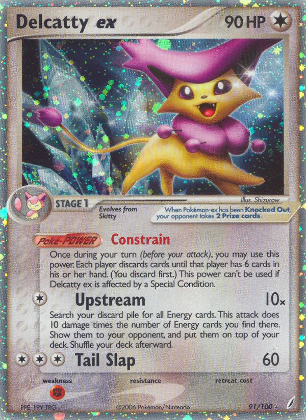 Delcatty ex (91/100) [EX: Crystal Guardians] | Dragon's Lair Comics and Fantasy Houston TX