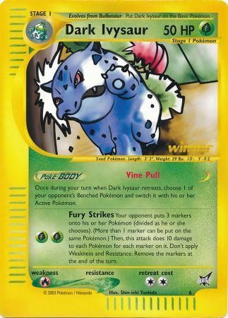 Dark Ivysaur (6) (Winner) (Jumbo Card) [Best of Promos] | Dragon's Lair Comics and Fantasy Houston TX