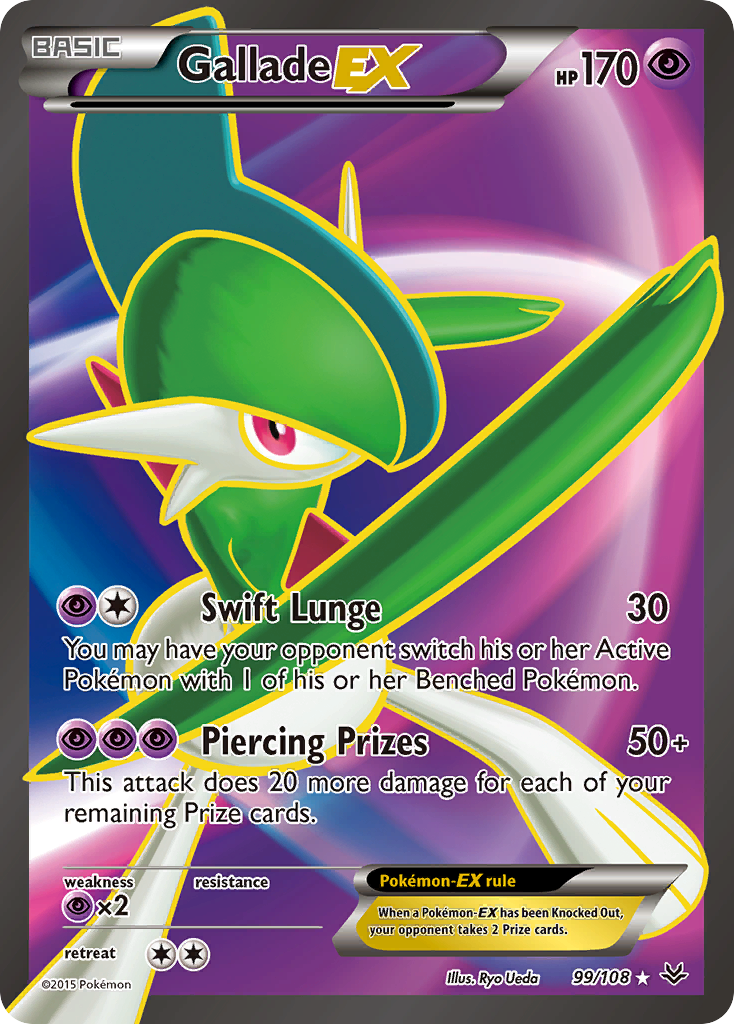 Gallade EX (99/108) [XY: Roaring Skies] | Dragon's Lair Comics and Fantasy Houston TX