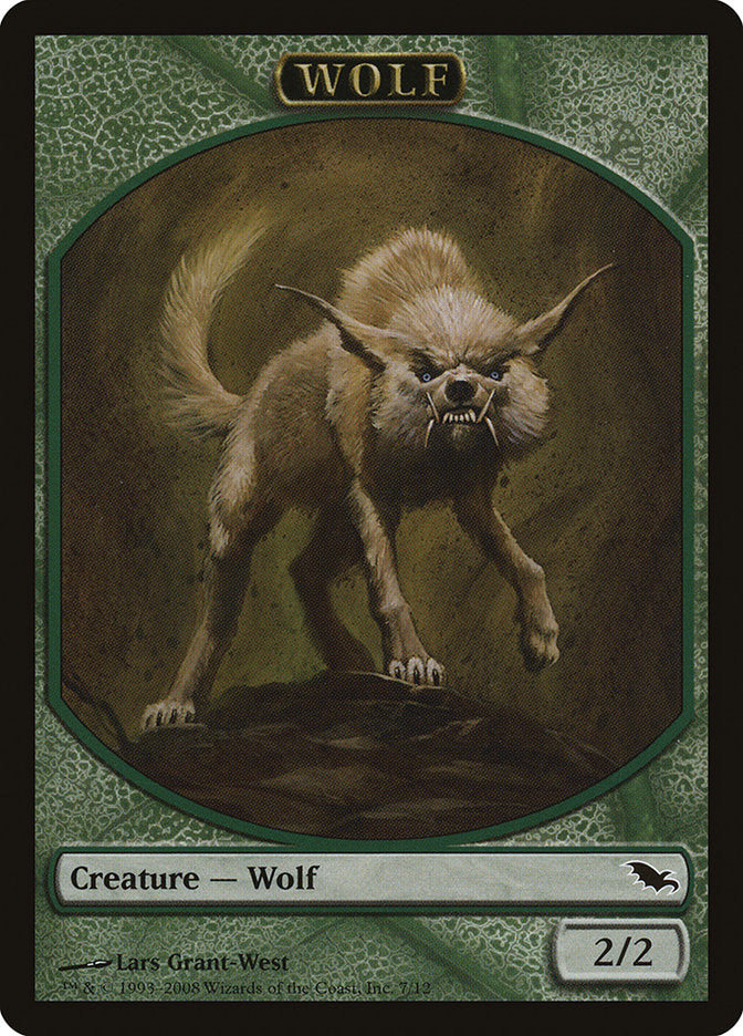 Wolf Token [Shadowmoor Tokens] | Dragon's Lair Comics and Fantasy Houston TX