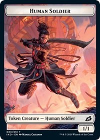 Human Soldier (003) // Zombie Double-Sided Token [Commander 2020 Tokens] | Dragon's Lair Comics and Fantasy Houston TX