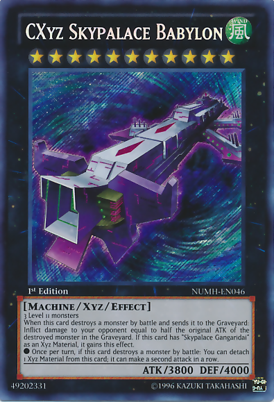 CXyz Skypalace Babylon [NUMH-EN046] Secret Rare | Dragon's Lair Comics and Fantasy Houston TX