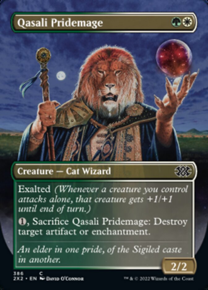 Qasali Pridemage (Borderless Alternate Art) [Double Masters 2022] | Dragon's Lair Comics and Fantasy Houston TX