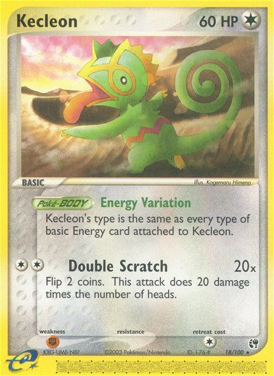 Kecleon (18/100) [EX: Sandstorm] | Dragon's Lair Comics and Fantasy Houston TX