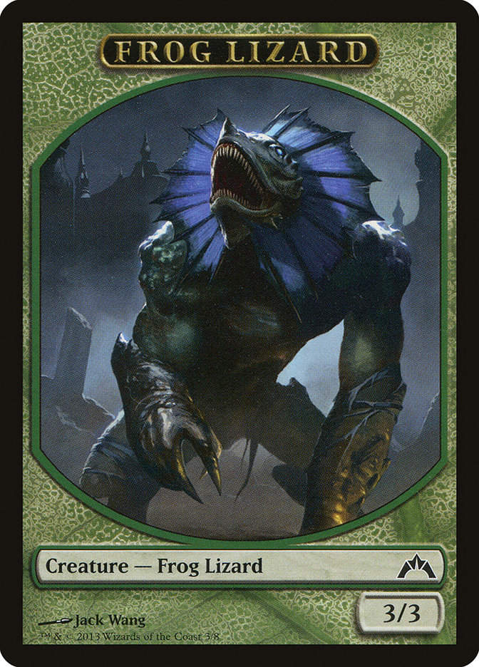 Frog Lizard Token [Gatecrash Tokens] | Dragon's Lair Comics and Fantasy Houston TX