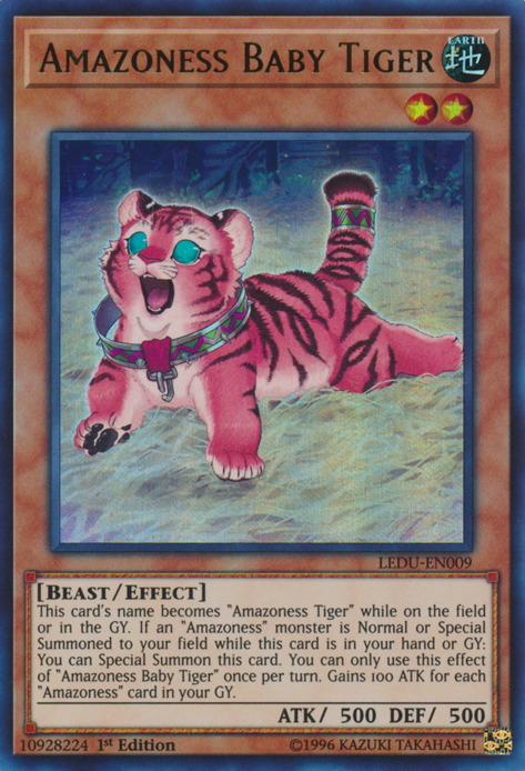 Amazoness Baby Tiger [LEDU-EN009] Ultra Rare | Dragon's Lair Comics and Fantasy Houston TX