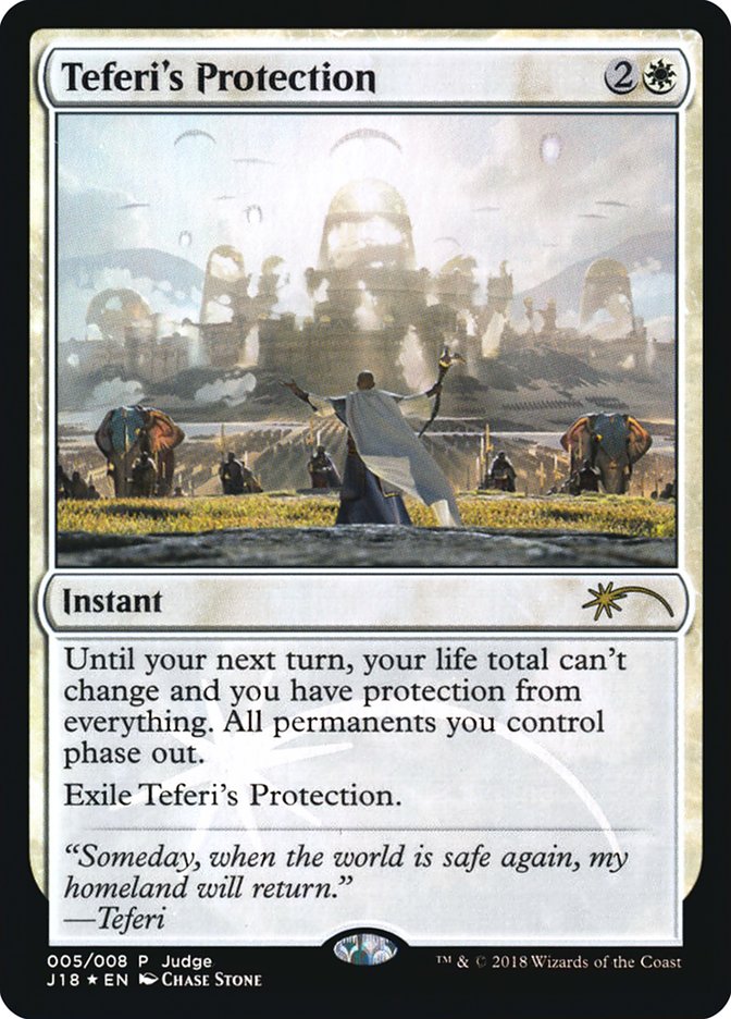 Teferi's Protection [Judge Gift Cards 2018] | Dragon's Lair Comics and Fantasy Houston TX