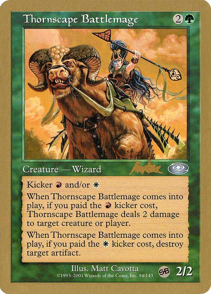 Thornscape Battlemage (Brian Kibler) (SB) [World Championship Decks 2002] | Dragon's Lair Comics and Fantasy Houston TX