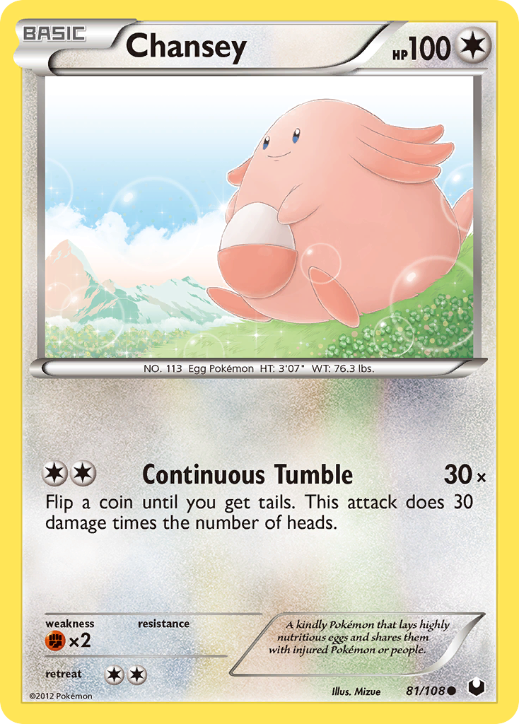 Chansey (81/108) [Black & White: Dark Explorers] | Dragon's Lair Comics and Fantasy Houston TX