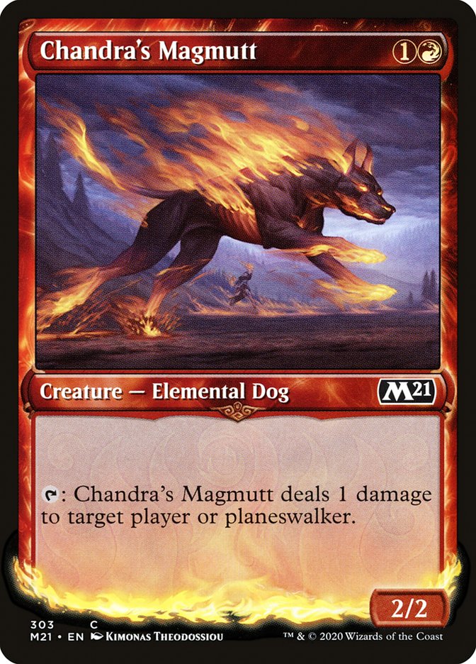 Chandra's Magmutt (Showcase) [Core Set 2021] | Dragon's Lair Comics and Fantasy Houston TX