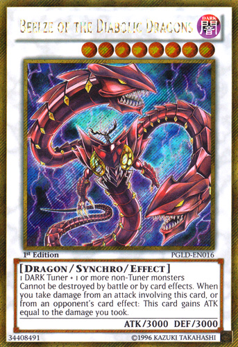 Beelze of the Diabolic Dragons [PGLD-EN016] Gold Secret Rare | Dragon's Lair Comics and Fantasy Houston TX