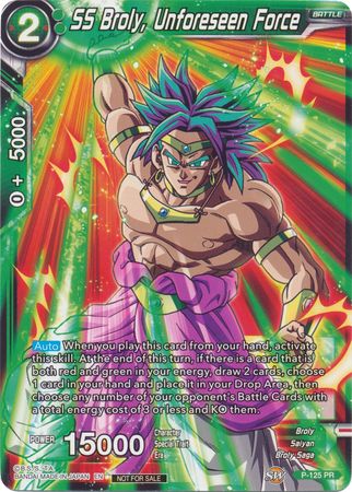 SS Broly, Unforeseen Force (Top 16 Winner) (P-125) [Tournament Promotion Cards] | Dragon's Lair Comics and Fantasy Houston TX