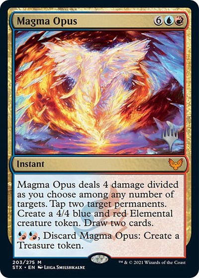 Magma Opus (Promo Pack) [Strixhaven: School of Mages Promos] | Dragon's Lair Comics and Fantasy Houston TX