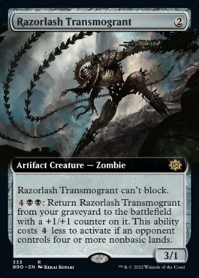 Razorlash Transmogrant (Extended Art) [The Brothers' War] | Dragon's Lair Comics and Fantasy Houston TX