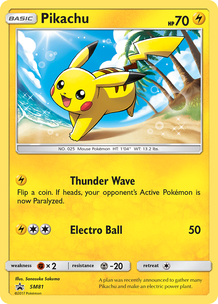 Pikachu (SM81) [Sun & Moon: Black Star Promos] | Dragon's Lair Comics and Fantasy Houston TX