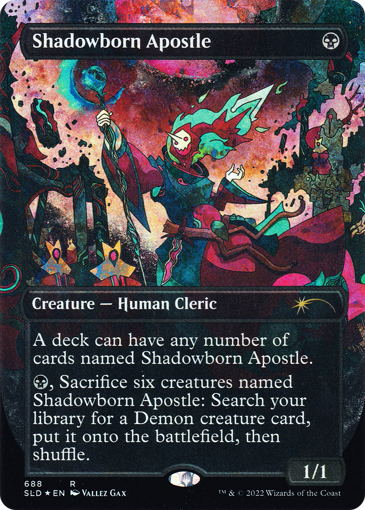 Shadowborn Apostle (688) (Borderless) [Secret Lair Drop Promos] | Dragon's Lair Comics and Fantasy Houston TX