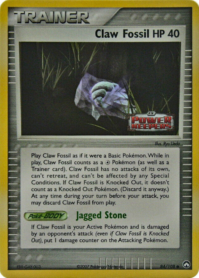 Claw Fossil (84/108) (Stamped) [EX: Power Keepers] | Dragon's Lair Comics and Fantasy Houston TX