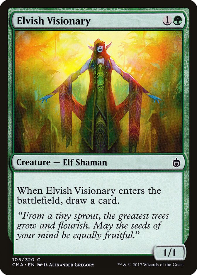 Elvish Visionary [Commander Anthology] | Dragon's Lair Comics and Fantasy Houston TX