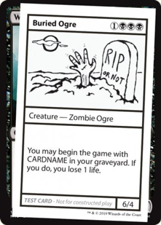 Buried Ogre (2021 Edition) [Mystery Booster Playtest Cards] | Dragon's Lair Comics and Fantasy Houston TX