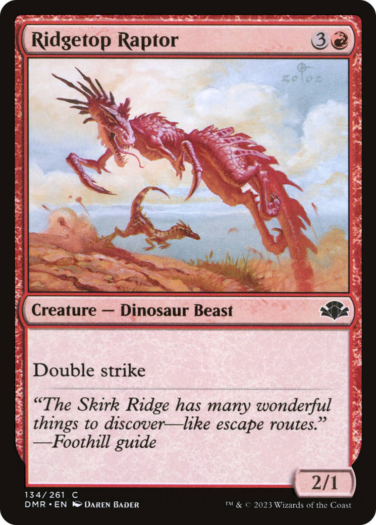 Ridgetop Raptor [Dominaria Remastered] | Dragon's Lair Comics and Fantasy Houston TX