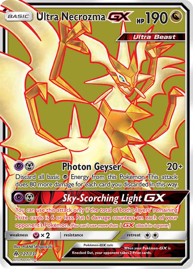 Ultra Necrozma GX (127/131) [Sun & Moon: Forbidden Light] | Dragon's Lair Comics and Fantasy Houston TX