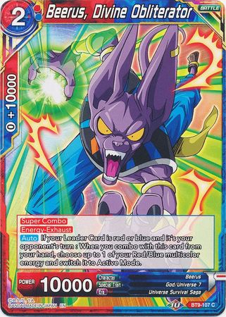 Beerus, Divine Obliterator (BT9-107) [Universal Onslaught] | Dragon's Lair Comics and Fantasy Houston TX