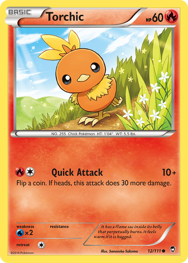 Torchic (12/111) [XY: Furious Fists] | Dragon's Lair Comics and Fantasy Houston TX